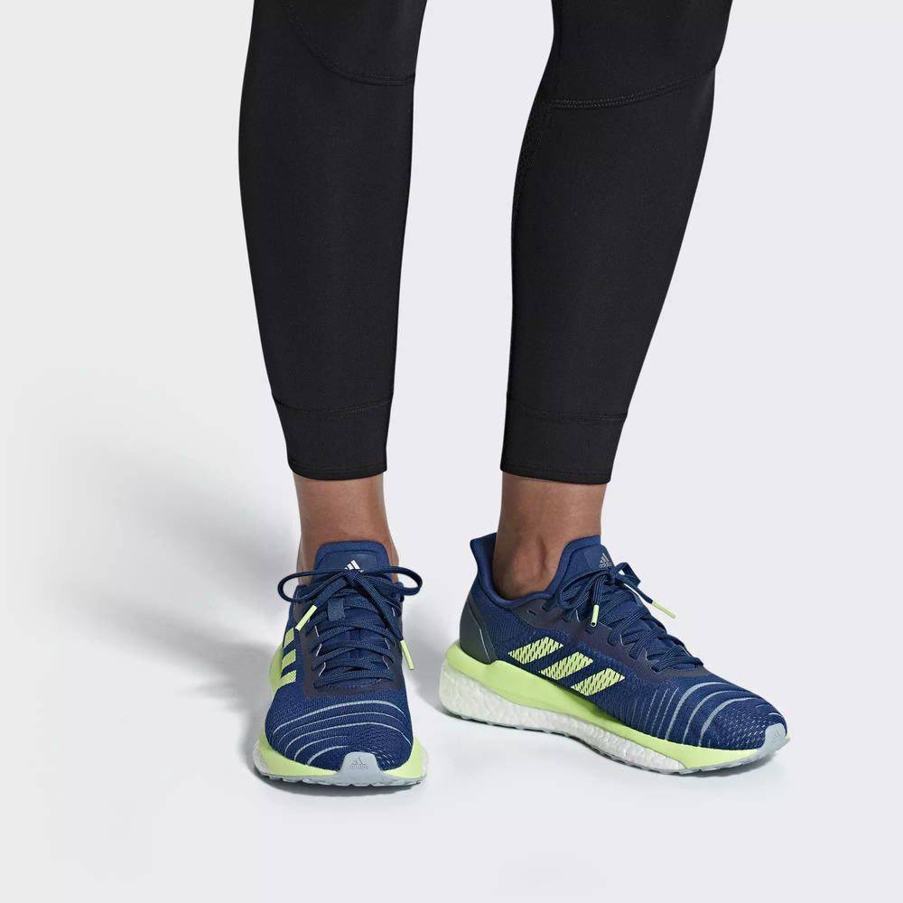 Adidas Solar Drive Tenis Para Correr Azules Para Mujer (MX-86508)